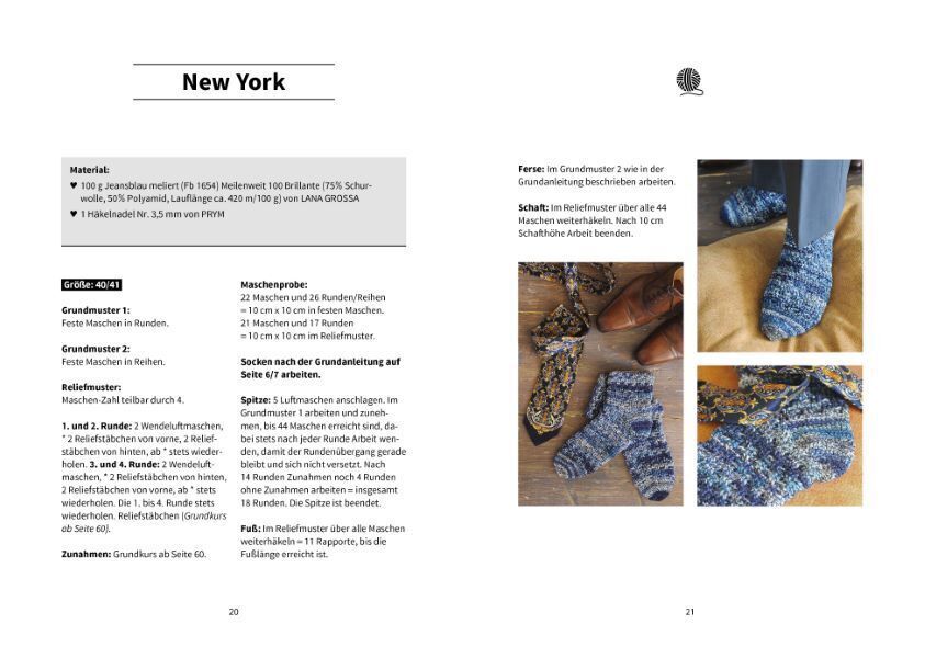 Thumbnail - Socken Häkeln - Schnell Und Einfach Mit Der 4-stufenmethode | Sabine