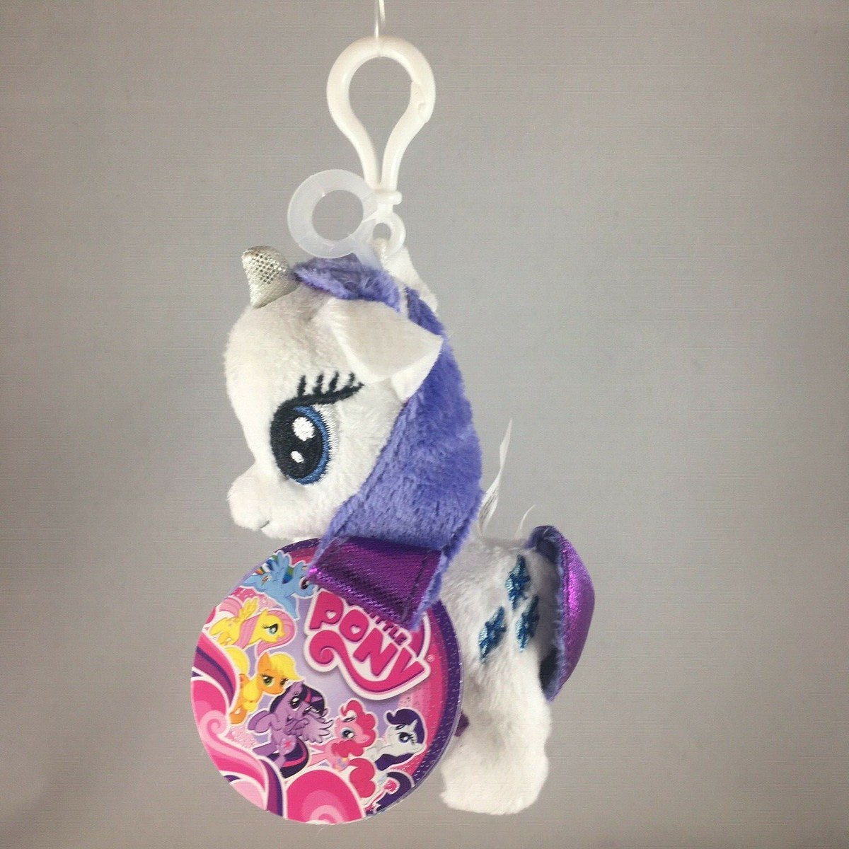 Aurora World Plush - My Little Pony RARITY Plastic Key Clip (4.5