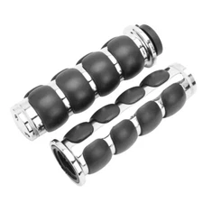 Motorcycle 1" Handlebar Hand Grips For Harley Honda Kawasaki Suzuki Shadow