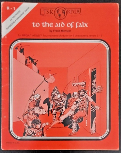 TSR RPGA Module R1 To the Aide of Falx, vintage, Dungeons and Dragons, D&D - Picture 1 of 8