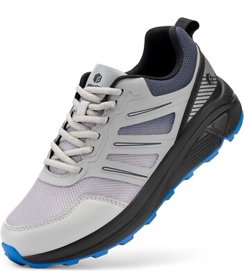 FitVille Mens Trail Running Wide Walking Athletic Sneakers Size 10