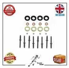 Seal Copper Washers Ring Studs Kit Injector For Ford Fiesta Focus 1.6 TDCI