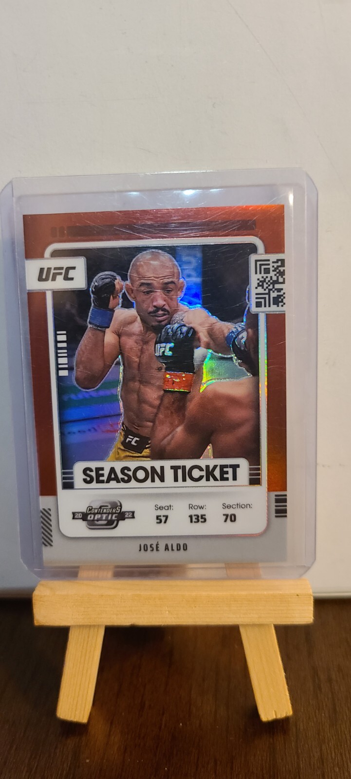2022 Panini Chronicles Contenders Jose Aldo No. 356 Season Ticket Red 171/199