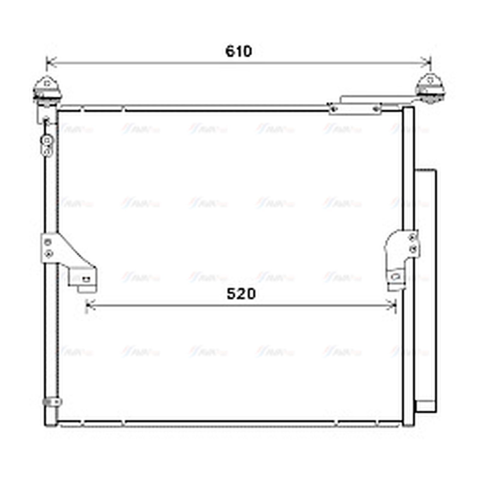 Air Con Condenser TO5677D AVA AC Conditioning 8846060420
