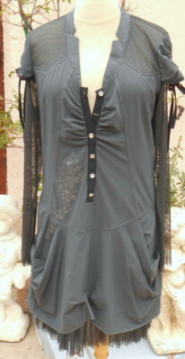 Kleid * Mode gehört dir * LMV Gr. 38 40 Modell Pretty grau m/lang neu s/et