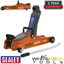 Sealey Trolley Jack 2tonne Low Entry Short Chassis - Orange Car Lift Heavy Duty