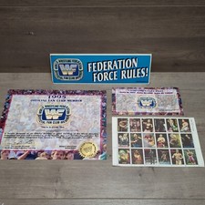 WWF Official Fan Club Lot 1995 WWE Vintage Sticker/Stamps/Cert Wrestling