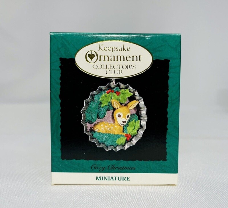 Hallmark Keepsake Ornament 1994 Collectors Club Miniature Cozy Christmas