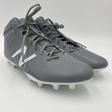 NEW Mens US 14D New RUSHGG Gray Lacrosse Cleats