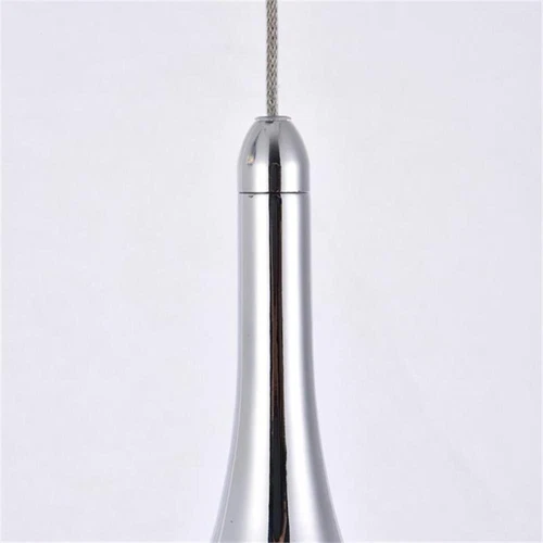 Elegant Lighting Amherst 3 Light Clear LED Pendant in Chrome - Picture 3 of 6