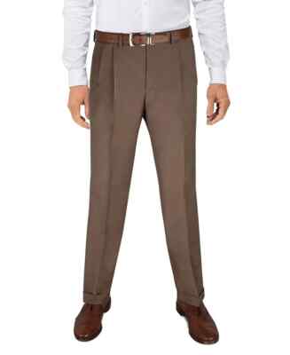 lauren ralph lauren men's classic-fit ultraflex stretch pleated dress pants Lauren Ralph Lauren Men's Classic-Fit Ultraflex Pleated Dress Pants MSRP $95