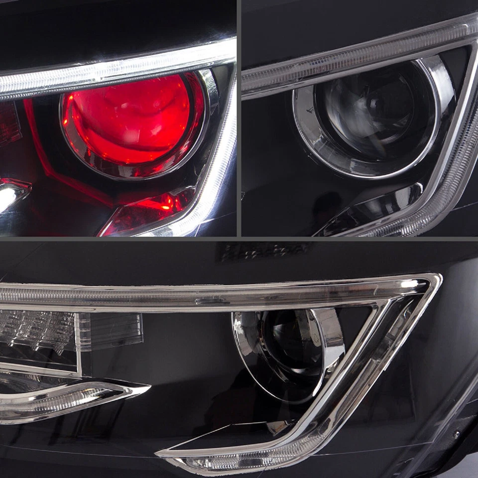 Светодиодные прожекторные фары для Volkswagen VW Polo 2011-2017 с индикатором последовательности - Изображение 4 из 4