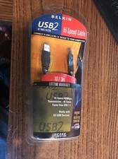 Belkin - USB 2 - High-Speed 2.0 Cable - 10 ft - USB A Plug to B Plug