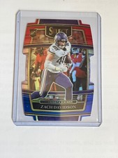 2021 Panini NFL Select DieCut Blue/Red Prizm Rookie RC Zach Davidson Vikings