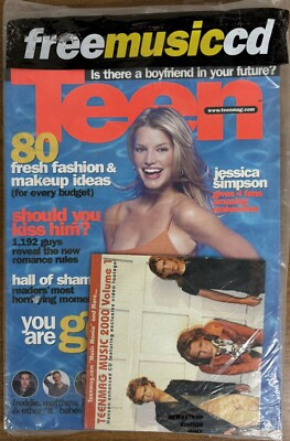 #ad Teen Magazine Jessica Simpson Cover TeenMag Music 2000 CD New $22.04