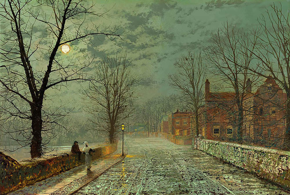 City Street Bridge Moon Light by John Atkinson Grimshaw | eBay