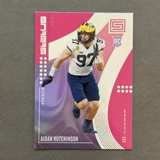 2022 Panini Chronicles Status Draft Picks Pink Aidan Hutchinson #1 Rookie RC
