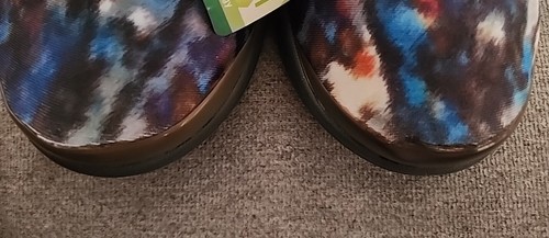 Bzees Regning Slipper Haken Schlaufenriemen Mary Jane mehrfarbige Schuhe Größe 9W neu mit Etikett - Bild 13 von 14