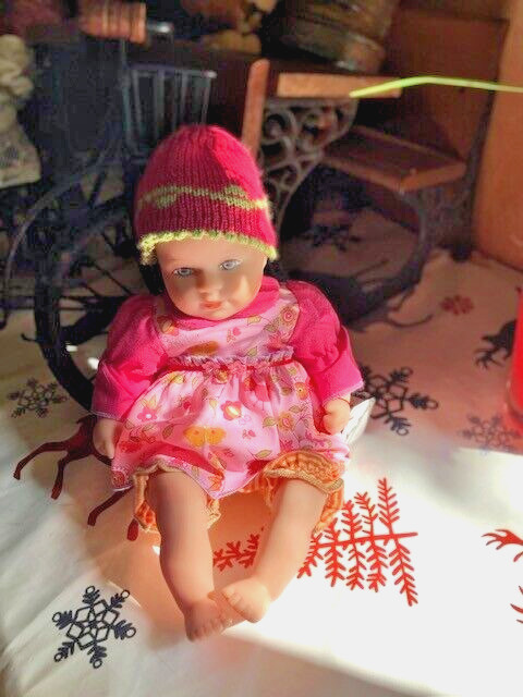 Poupée allemande Käthe Kruse Minibambina de fabrication artisanale d'exception