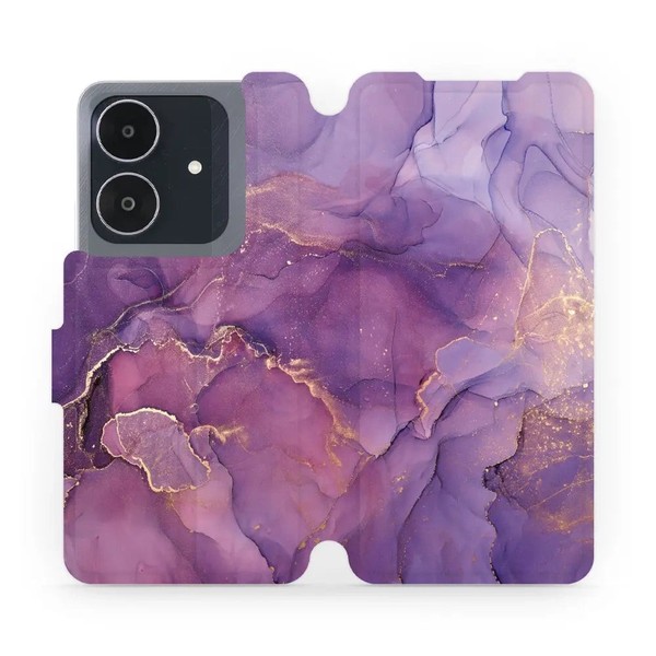 HandyhüLle Mit Klappe FüR Realme Note 60 Mobiwear Case Cover Etui HüLle Violett-image