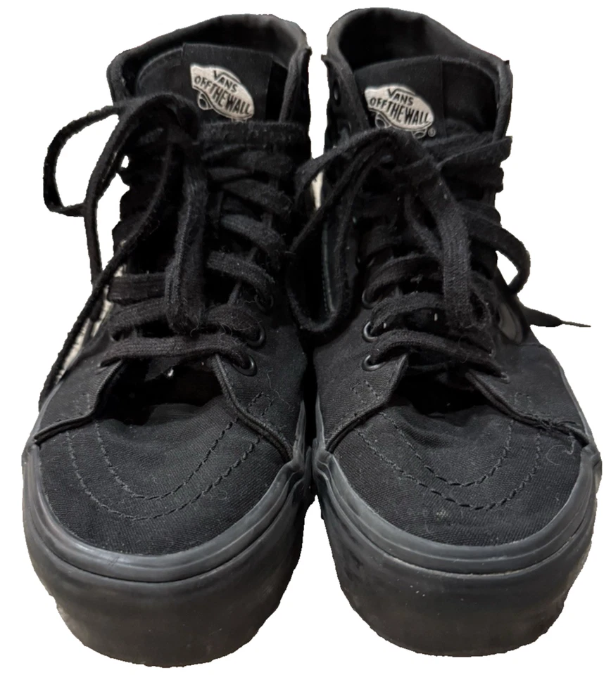 Vans Sk8-Hi Awaken Desire Shoes Women 7.5 Men 6 Black High Top Embroidered Art - Image 4 of 4