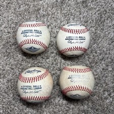Arizona Fall League Rawlings Baseballs Lot Of 4 Game Used