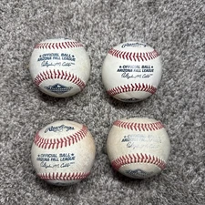 Arizona Fall League Rawlings Baseballs Lot Of 4 Game Used