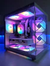 ALL WHITE GAMING PC - I5-12400F - 16GB RAM - 256GB M.2 SSD + 1TB HD - AMD RX580