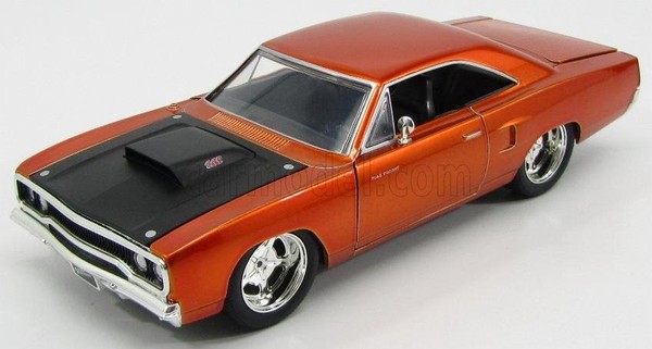 Jada 1/24 Dom's Plymouth Road Runner 1970 Fast Furious Statisches Diecast Modell-image