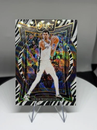 2024-25 Panini Select - Concourse Victor Wembanyama #9 Zebra Prizm
