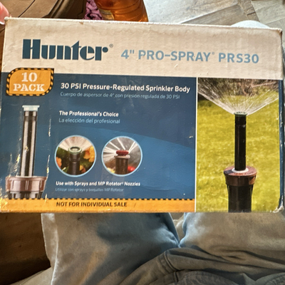 #ad Hunter Pro Spray PRS30 4 in 30 psi Pressure Regulated Pop Up Body 10 Pack $53.59