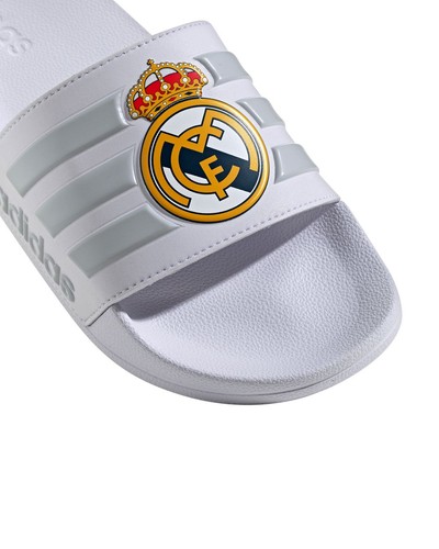  Adidas Adilette Shower Real Madrid FC Herren Flip Flops Hausschuhe Weiß  - Bild 6 von 20