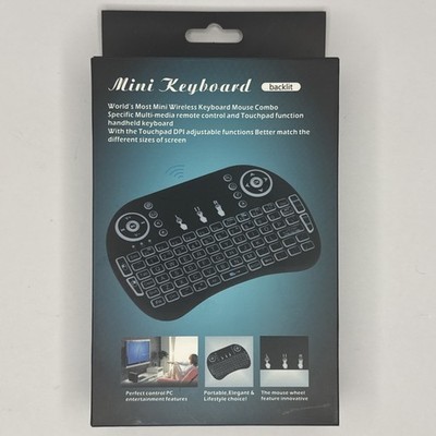 Mini Wireless Bluetooth Keyboard Remote Touchpad Smart-TV Android TV PC Backlit