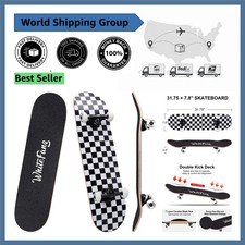 31.75 x 7.88 Inch Kids Skateboard: Sturdy Dou...