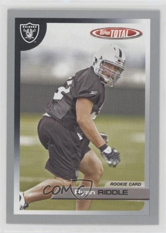 2005 Topps Total Silver Ryan Riddle #498 Rookie RC 3n1