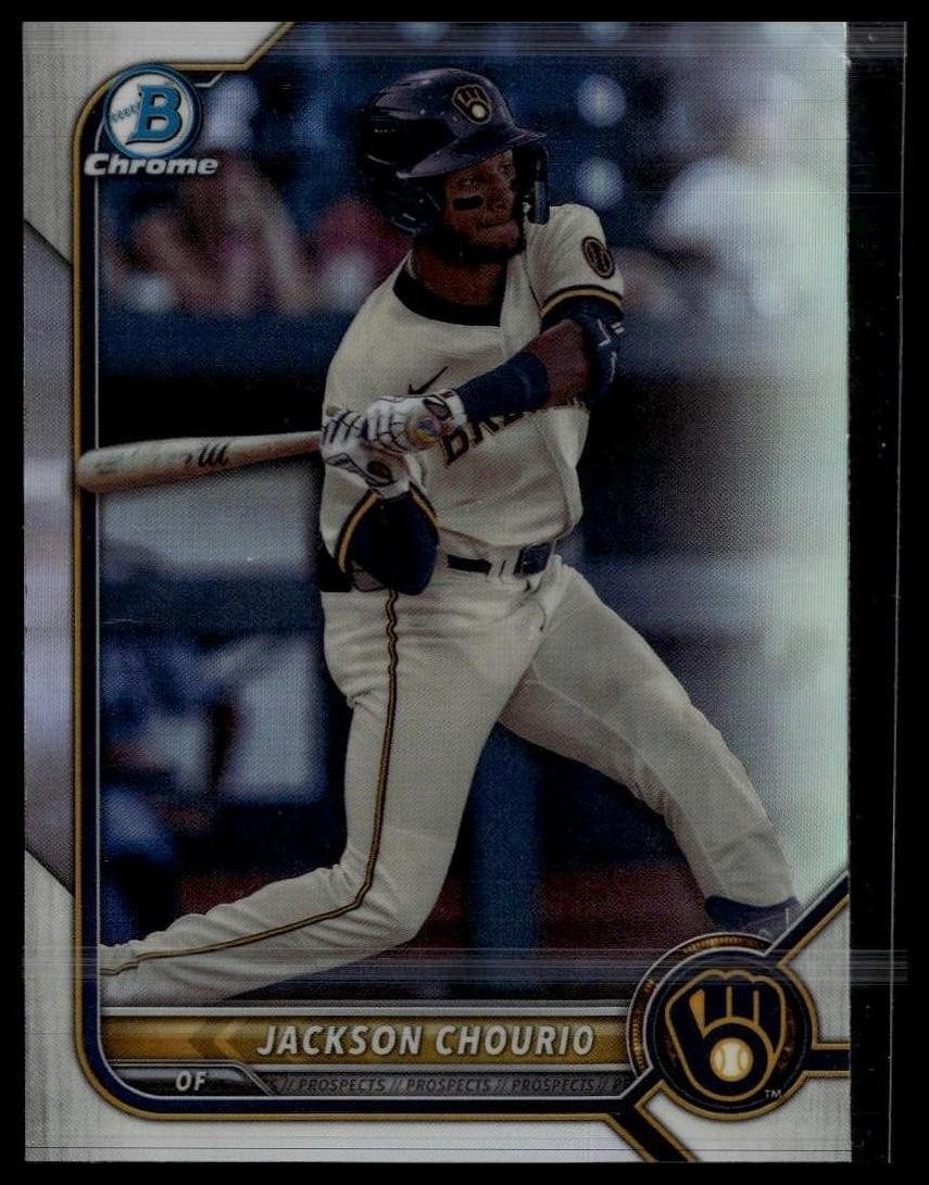 2022 Bowman Draft #BDC-115 Jackson Chourio Chrome Refractor