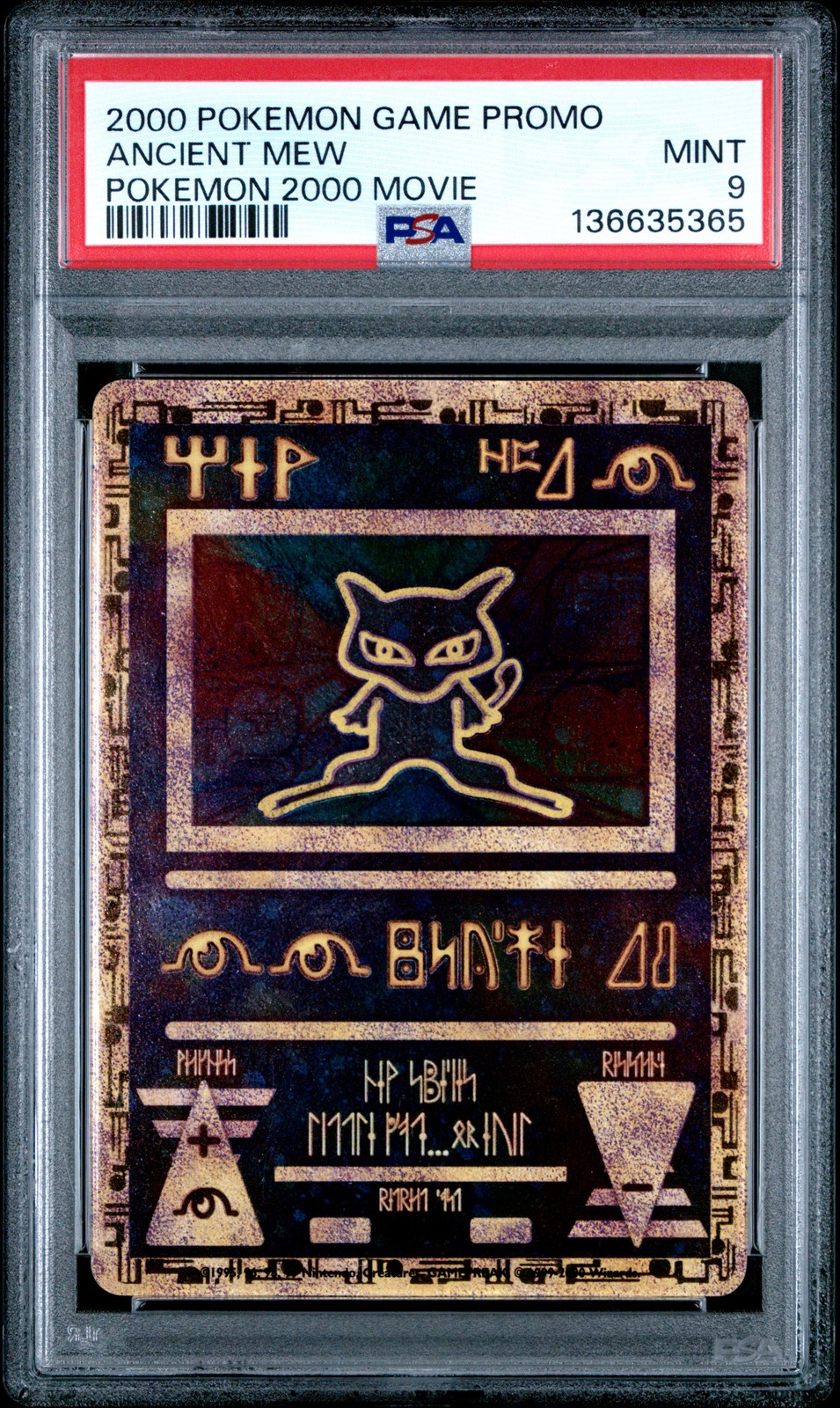 2000 POKEMON GAME MOVIE POKEMON 2000 MOVIE ANCIENT MEW PSA 9