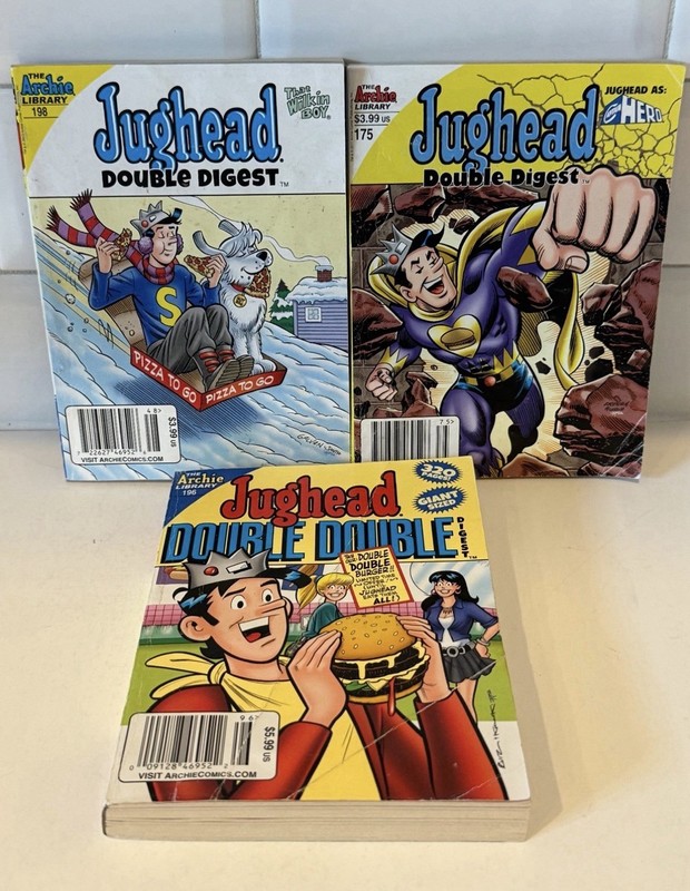 JUGHEAD'S Double DOUBLE DIGEST MAGAZINE Archie comic book lot # 175 196 198 2011