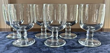 La Rochere DRAGONFLY Water Wine Goblet Glassware Set of 6 Stemmed Glass 8 Oz