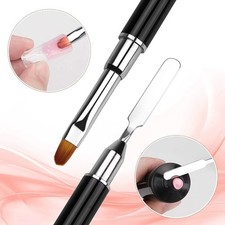 2 in 1 PolyGel Nail Brush Spatula Dual End Gel Builder Application Tool