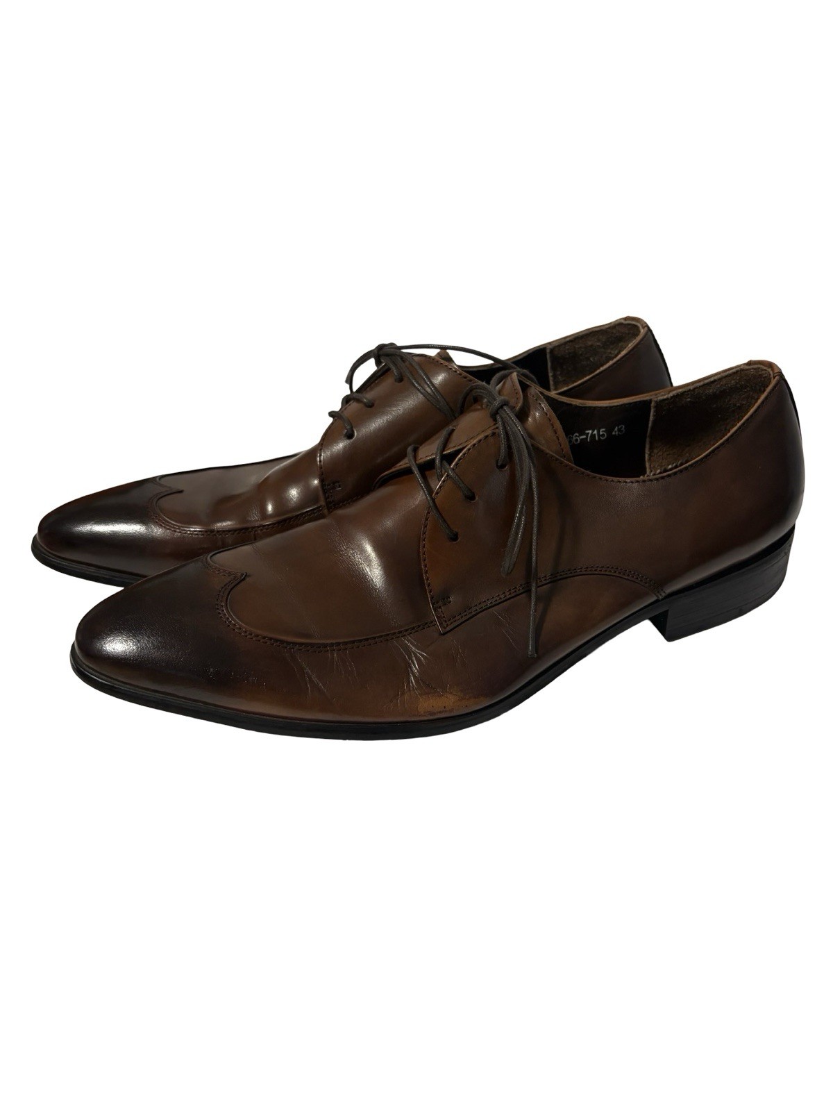 Gucci Wingtip Lace Up Oxford Dress Shoes 43  US 10 Made In Italy