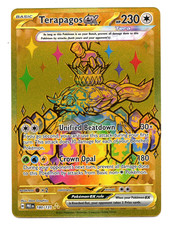 Pokémon TCG Terapagos EX 180/131 Prismatic Evolutions Hyper Rare Gold on eBay