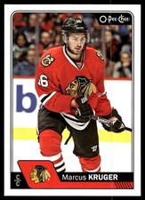 2016-17 O-Pee-Chee #458 Marcus Kruger Chicago Blackhawks Hockey Card