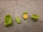 Fisher Price Little People Vintage Green Bathroom Set