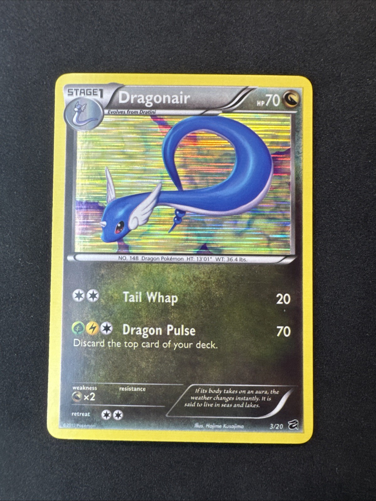 Dragonair 3/20 Dragon Vault Holo Pokemon MJ