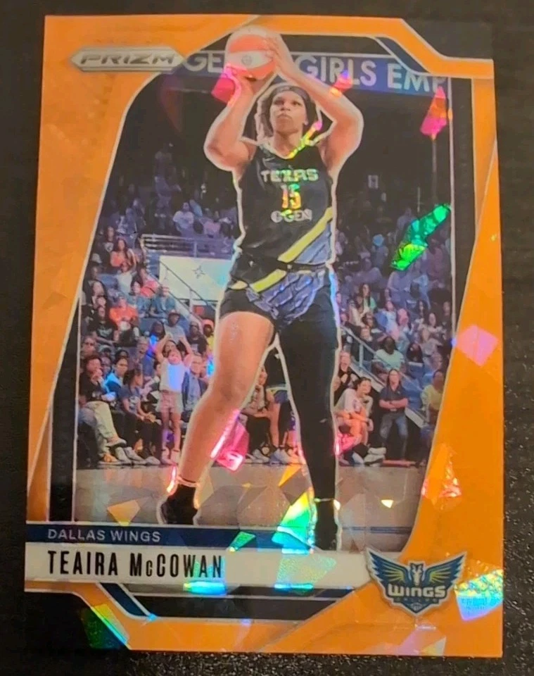 Teaira McCowan #105 2024 Panini Prizm WNBA Orange Ice Prizm Dallas Wings - Image 3 of 3