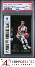 2017 PANINI CONTENDERS PLAYING THE NUMBERS GAME #33 STEPHEN CURRY POP 6 PSA 10