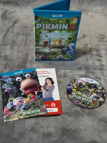 Nintendo Wii U Pikmin 3 2013 NTSC Strategy Multiplayer Complete CIB