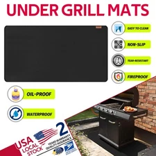 61"x48" Fire Pit Mat Thickened Fireproof Oil Proofing Wood Stove Under Grill