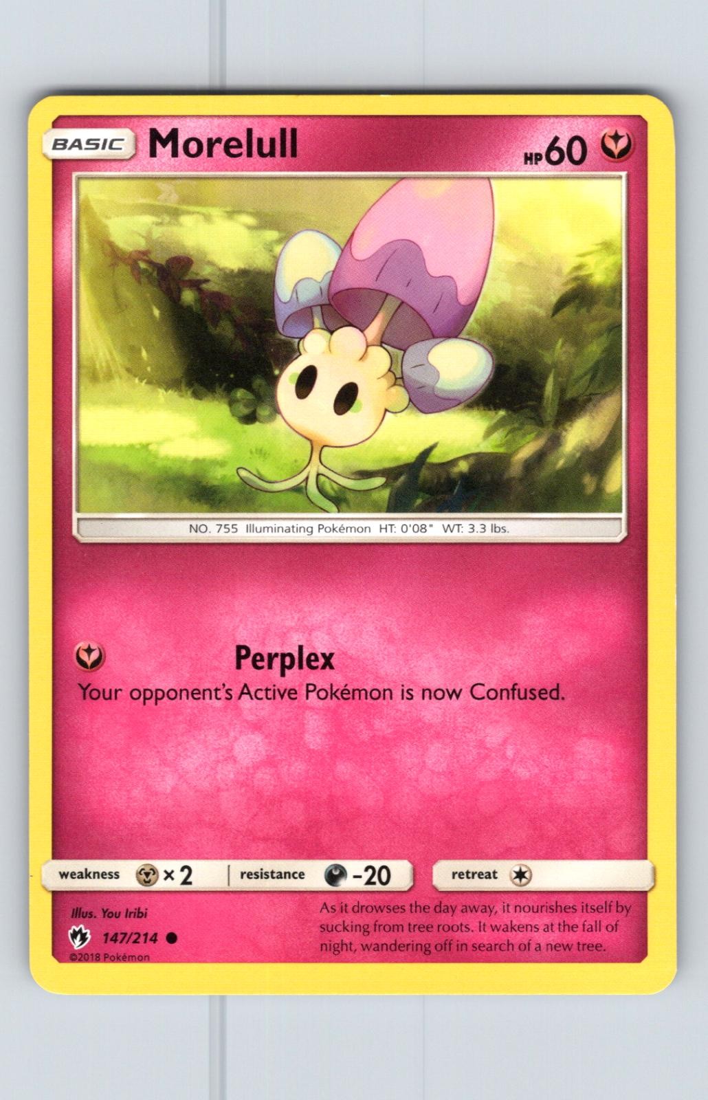 Morelull 147/214 Common Lost Thunder Pokemon MODERATELY PLAYED